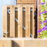 Tuindeur Solide grenen | gem. doorkijk | verzinkt frame