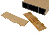 Fiberdeck WEO Brise soleil eindkap | 14,5 cm breed