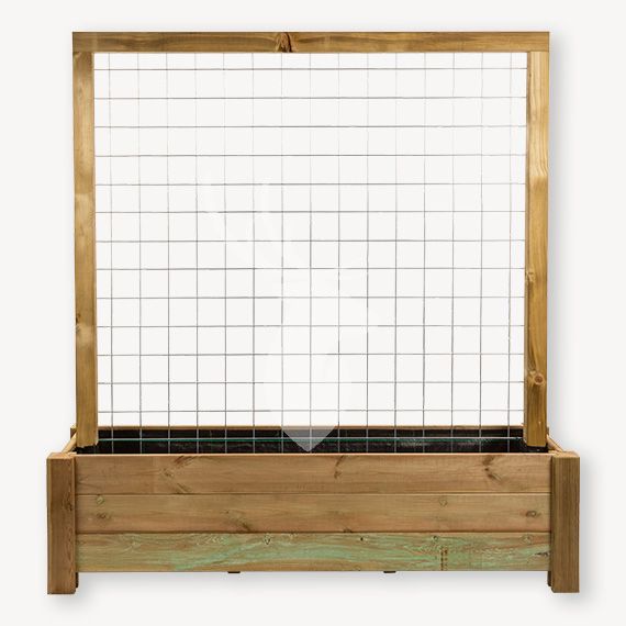 plantenbak met klimrek