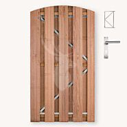 Toogdeur Solide hardhout | gem. doorkijk | verzinkt frame