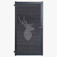 Tuindeur composiet Velufence | dark grey triple