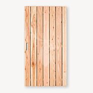 Tuindeur Privacy douglas | geen doorkijk | zwart frame