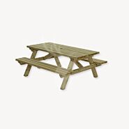 Picknicktafel rechthoek | groen geïmpregneerd