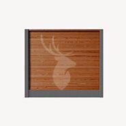 Betowood schutting | bruin geïmpregneerd douglas | triple profiel