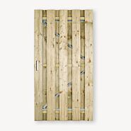 Tuindeur Solide vuren | gem. doorkijk | verzinkt frame