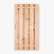 Tuindeur Solide douglas | gem. doorkijk | verzinkt frame