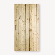 Tuindeur Privacy vuren | geen doorkijk | zwart frame