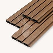 Fiberdeck composiet rabatdeel triple | teak brown