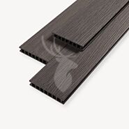 Composiet vlonderplank Duofuse | Houtnerf | Graphite black | 16,2 cm