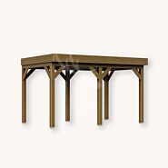 Douglas overkapping IJssel XL1 | douglas groen geïmpregneerd | 447x305 cm