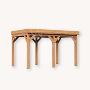 Douglas overkapping IJssel XL1 | douglas onbehandeld | 447x305 cm