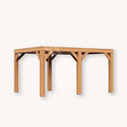 Douglas overkapping Vecht XL1 | douglas blank geïmpregneerd | 457x350 cm