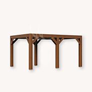 Douglas overkapping Vecht XL1 | douglas bruin geïmpregneerd | 457x350 cm