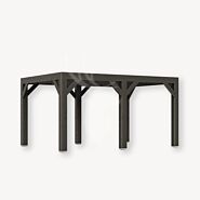 Douglas overkapping Vecht XL1 | zwart douglas | 457x350 cm