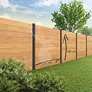 Tuinscherm Velufence | douglas | alu. palen