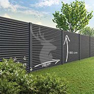 Tuinscherm Velufence triple | graphite black