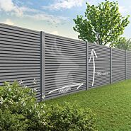 Tuinscherm Velufence triple | stone grey