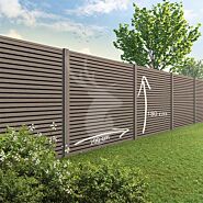 Velufence schutting composiet | Duofuse wengé brown | triple