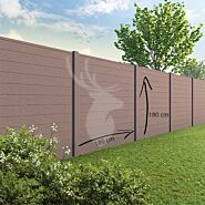 Velufence schutting composiet | Duofuse tropical brown