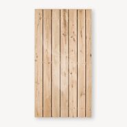Tuindeur Privacy eiken | geen doorkijk | zwart frame