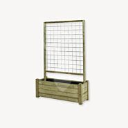 Balkon bloembak met trellis