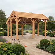 Douglas kapschuur Linge XL1 | douglas blank geïmpregneerd | 447x344 cm