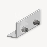 Aslon koppelstuk aluminium onderligger 4x4 cm