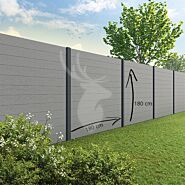 Velufence composiet schutting | Duofuse stone grey