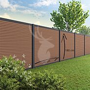 Velufence composiet schutting | Fiberdeck ipé brown | triple