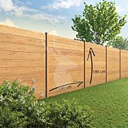 Tuinscherm Velufence | douglas | houten palen