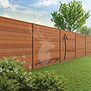 Tuinscherm Velufence | bankirai | houten palen