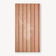 Tuindeur Privacy hardhout | geen doorkijk | zwart frame