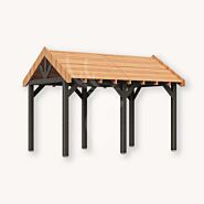 Douglas zadeldak Sallinge XL1 | zwart douglas | 447x344 cm