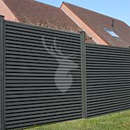 Tuinscherm Velufence triple | graphite black