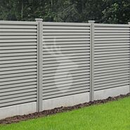 Velufence schutting composiet | Duofuse stone grey | triple