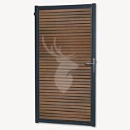 Tuindeur composiet Velufence | teak brown triple