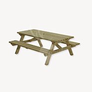 Picknicktafel rechthoek | groen geïmpregneerd