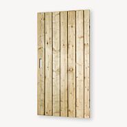 Tuindeur Privacy vuren | geen doorkijk | zwart frame