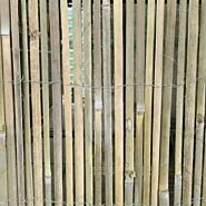 Bamboemat gespleten