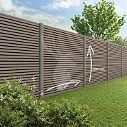 Velufence schutting composiet | Duofuse wengé brown | triple