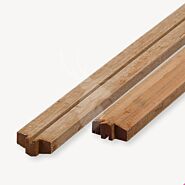 Afdeklat rabatschutting hardhout