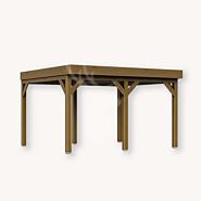 Douglas overkapping IJssel XXL1 | douglas groen geïmpregneerd | 447x405 cm