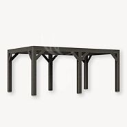 Douglas overkapping Vecht XL2 | zwart douglas | 557x350 cm