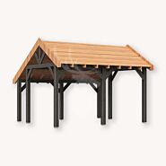 Douglas kapschuur Norheim XXL1 | zwart douglas frame | 447x444 cm