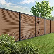 Velufence composiet schutting | Fiberdeck teak brown | triple