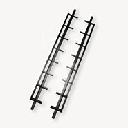 Lamellengeleiders voor shutterwand | zwart