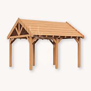 Douglas zadeldak Sallinge XXL1 | douglas blank onbehandeld | 447x444 cm