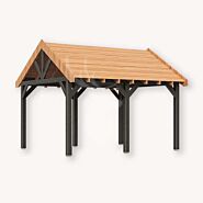 Douglas zadeldak Sallinge XXL1 | zwart douglas | 447x444 cm