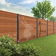 Tuinscherm Velufence | bankirai | aluminium palen