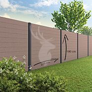 Velufence composiet schutting | Duofuse tropical brown